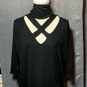 Express black cut out top- size M